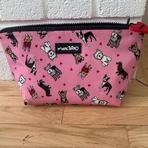 Marc Tetro  Dog Print Cosmetic Bag new